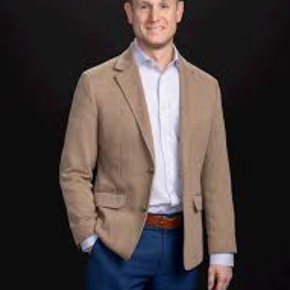CALVIN KLEIN 43L Unisex 3 Button Jacket Preppy Single Breasted Corduroy Blazer